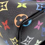 LOUIS VUITTON X TAKASHI MURAKAMI NANO SPEEDY MULTICOLOURED MONOGRAM CANVAS BLACK SHW