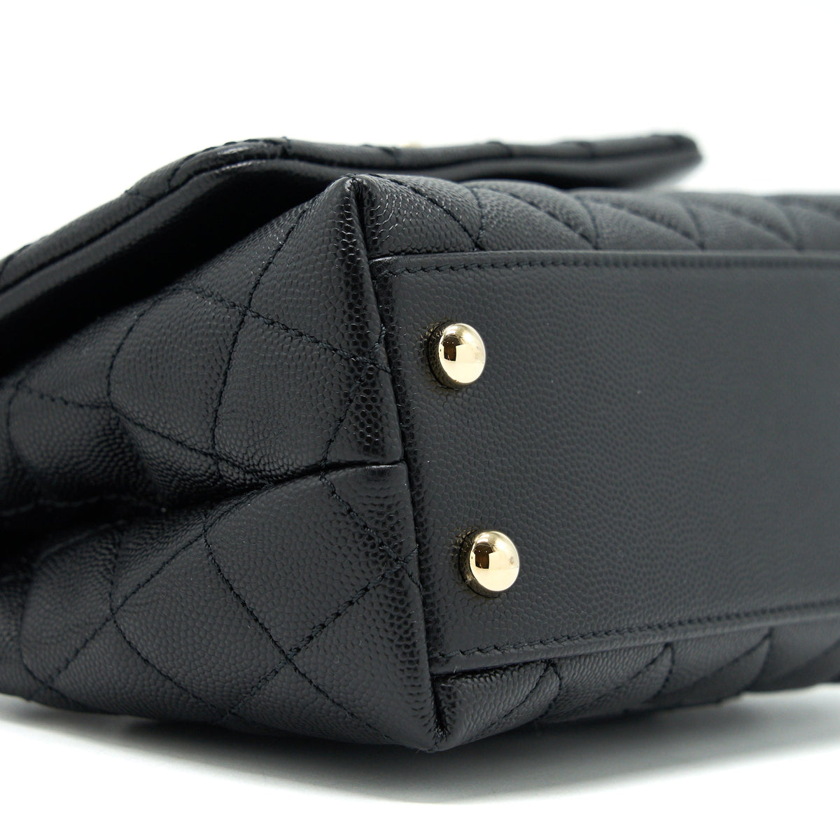 CHANEL COCO HANDLE EXTRA MINI CAVIAR BLACK LGHW