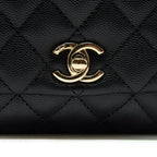 CHANEL COCO HANDLE EXTRA MINI CAVIAR BLACK LGHW