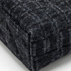 Chanel Mini Kelly Shopping Tote Bag Denim Black/Grey SHW (Microchip)