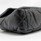 CHANEL SMALL 19 BAG SHINY LAMBSKIN BLACK MULTICOLOUR HARDWARE