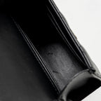 CHANEL DETAILED TOP HANDLE MINI CLUTCH WITH CHAIN LAMBSKIN BLACK LGHW (MICROCHIP)