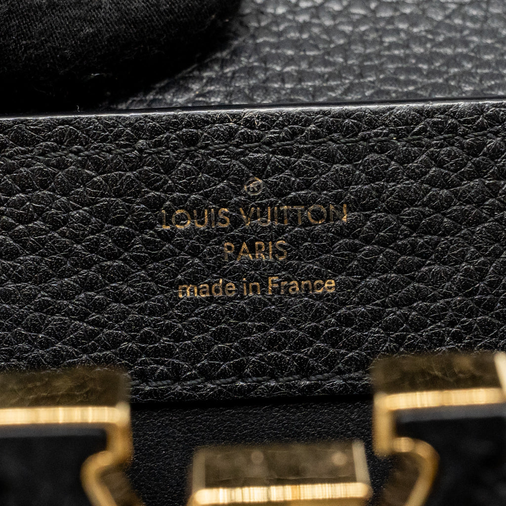Louis Vuitton mini capucines flower crown line Taurillon black GHW