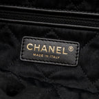 CHANEL SMALL 22 BAG SHINY CALFSKIN BLACK GHW (MICROCHIP)