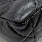 CHANEL SMALL 19 BAG SHINY LAMBSKIN BLACK MULTICOLOUR HARDWARE