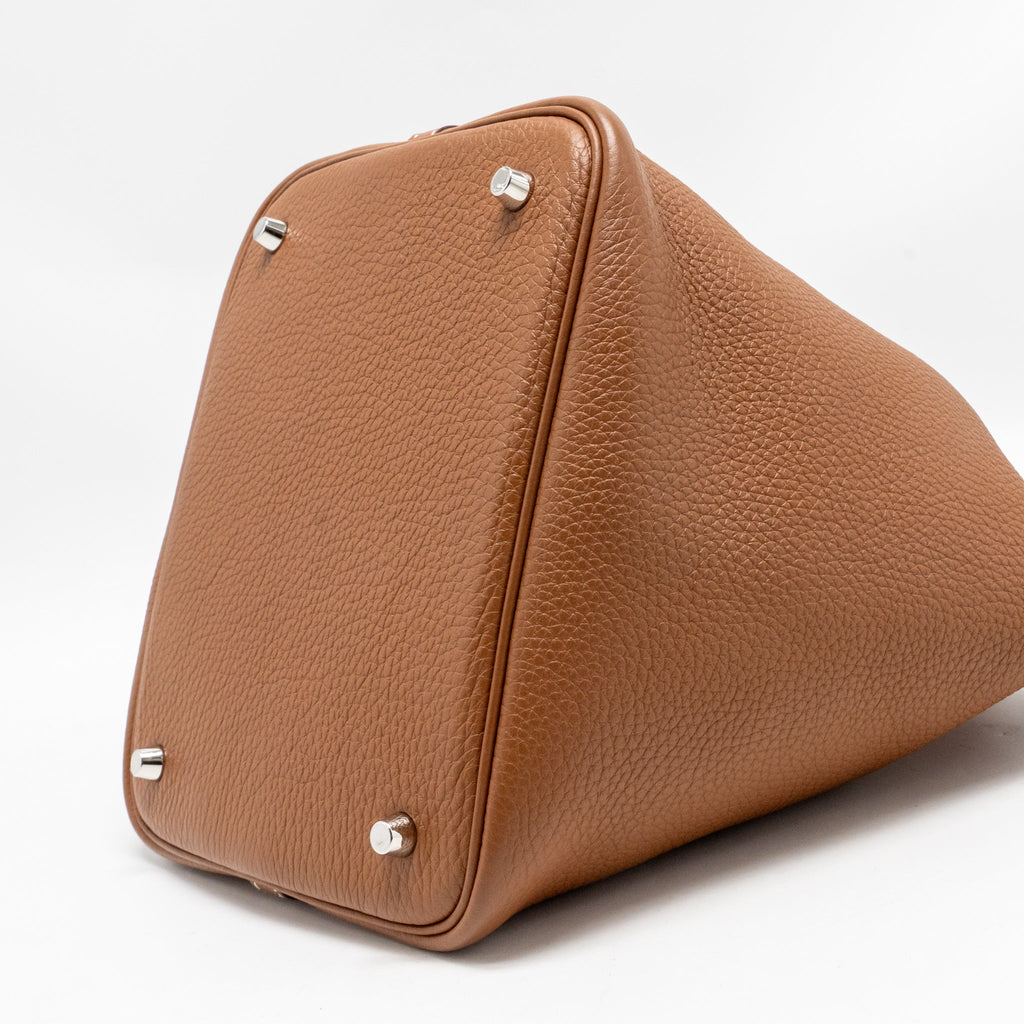Hermes picotin 22 lock bag clemence gold SHW