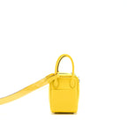 Hermes Mini Lindy Swift 9O Jaune De Naples SHW