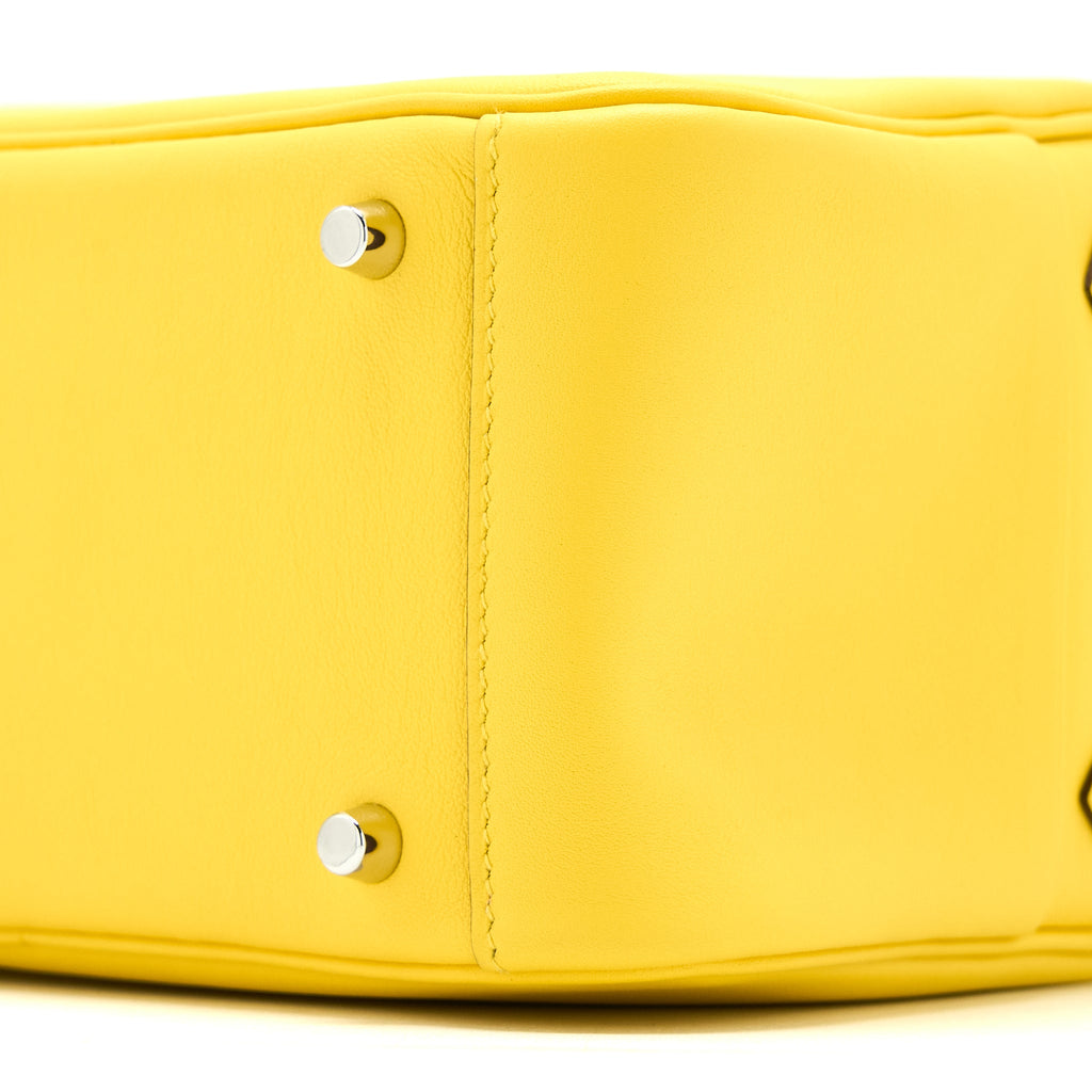 Hermes Mini Lindy Swift 9O Jaune De Naples SHW
