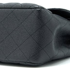 CHANEL CLASSIC JUMBO DOUBLE FLAP BAG CAVIAR BLACK GHW
