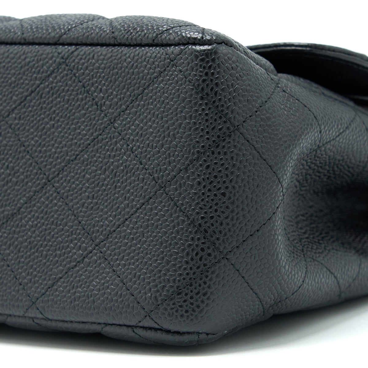 CHANEL CLASSIC JUMBO DOUBLE FLAP BAG CAVIAR BLACK GHW