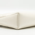 CHANEL MINI 31 CLUTCH WITH  CHAIN SHINY CALFSKIN WHITE LGHW (MICROCHIP)