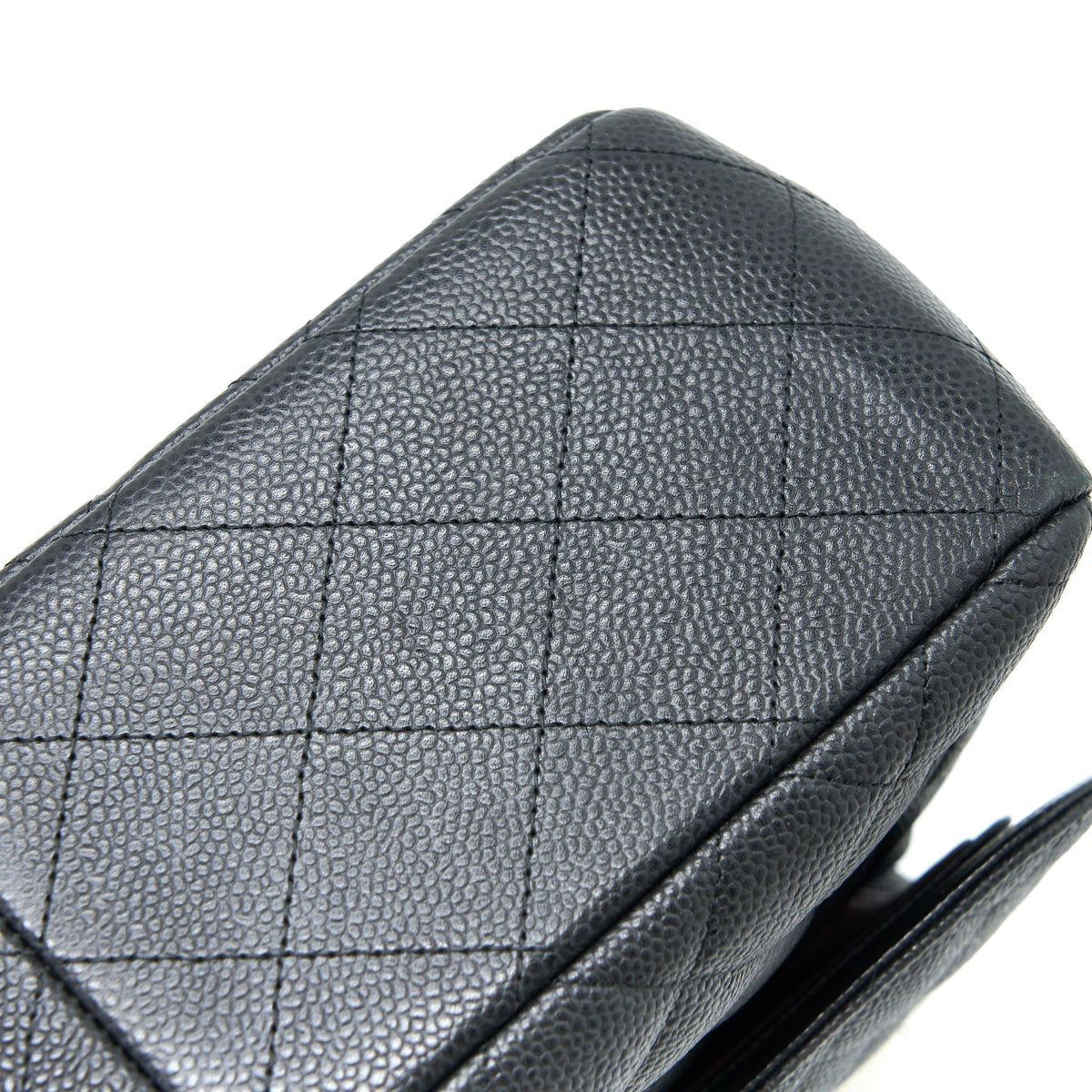 CHANEL CLASSIC JUMBO DOUBLE FLAP BAG CAVIAR BLACK GHW