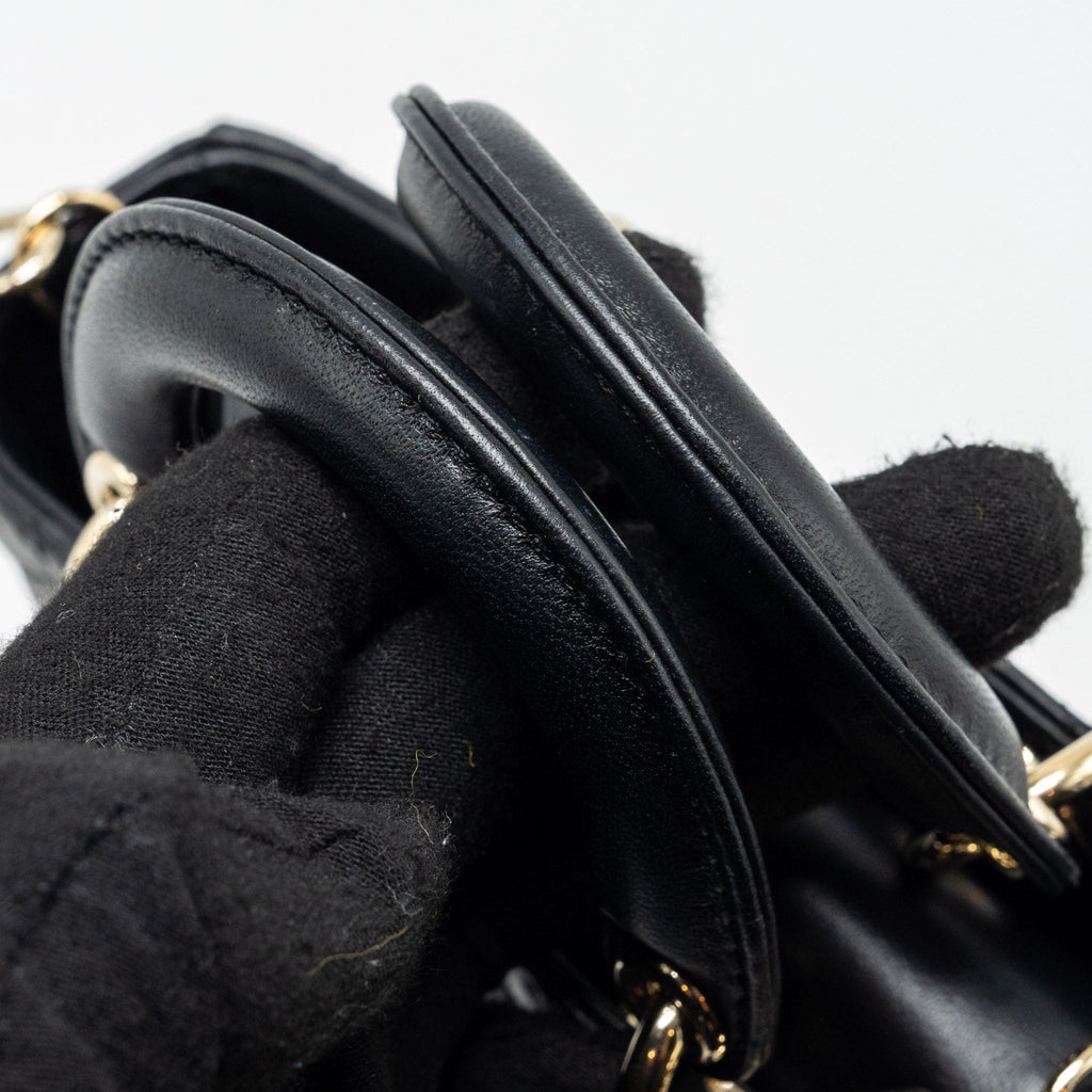 DIOR LADY D-JOY MICRO BAG LAMBSKIN BLACK LGHW