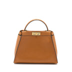 FENDI MEDIUM PEEKABOO BAG CALFSKIN CARAMEL GHW