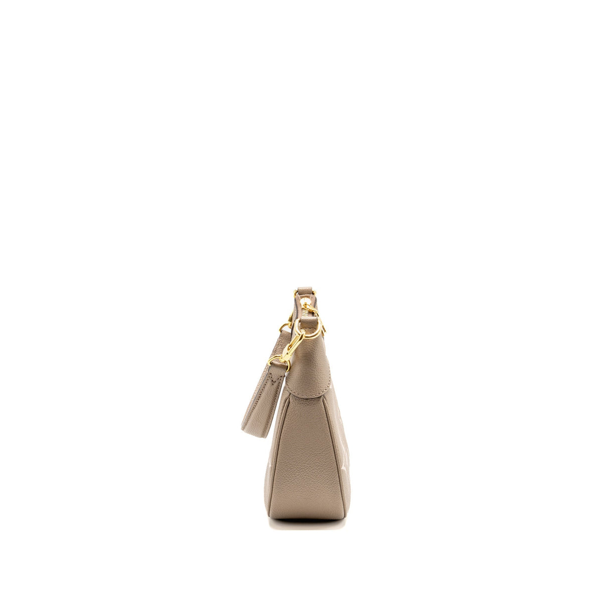 Louis Vuitton Bagatelle Monogram empreinte Leather Bicolor Grey/Crème Beige GHW