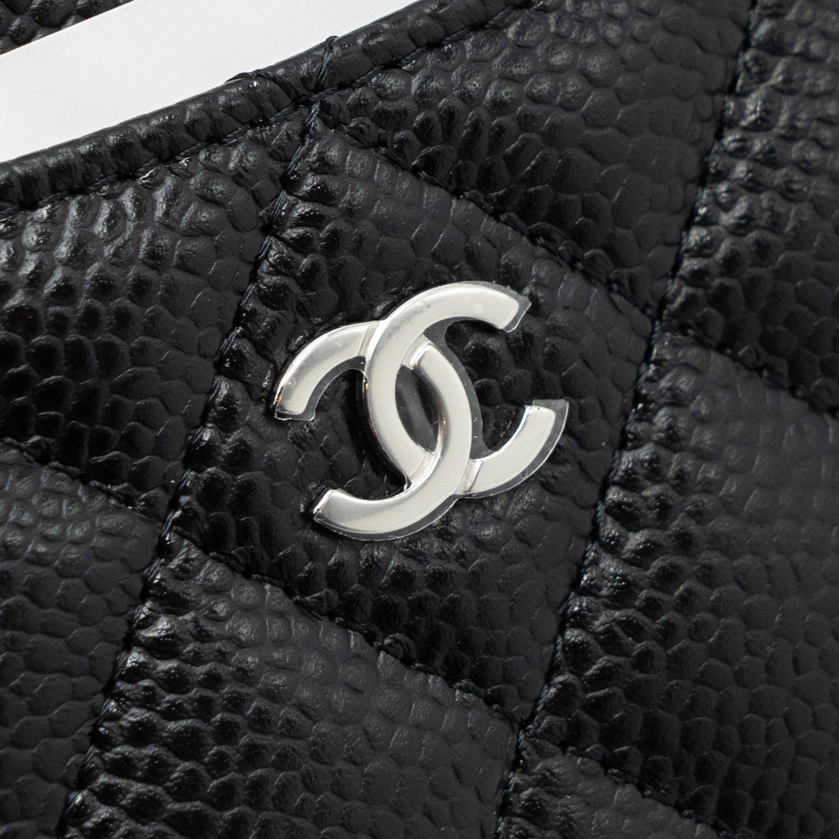 CHANEL CLASSIC CARD HOLDER CAVIAR BLACK SHW