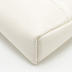 CHANEL MINI 31 CLUTCH WITH  CHAIN SHINY CALFSKIN WHITE LGHW (MICROCHIP)
