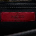 VALENTINO SMALL ROCKSTUD CROSSBODY BAG WITH CHAIN BLACK LGHW