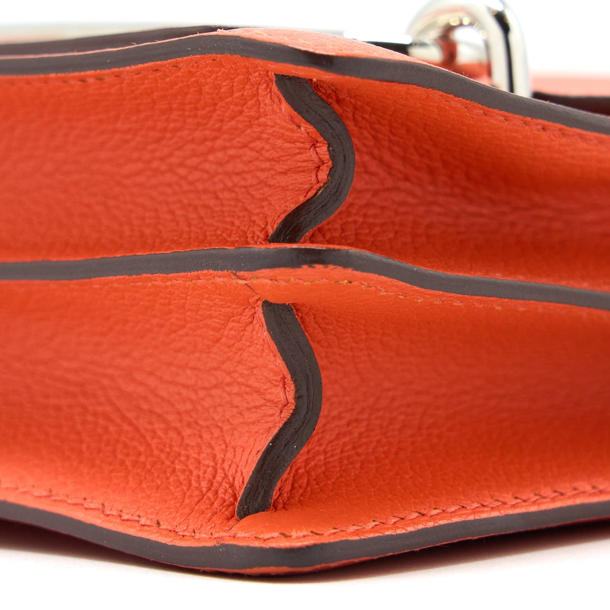 Hermes Mini Roulis Evercolor 9T Capucine SHW