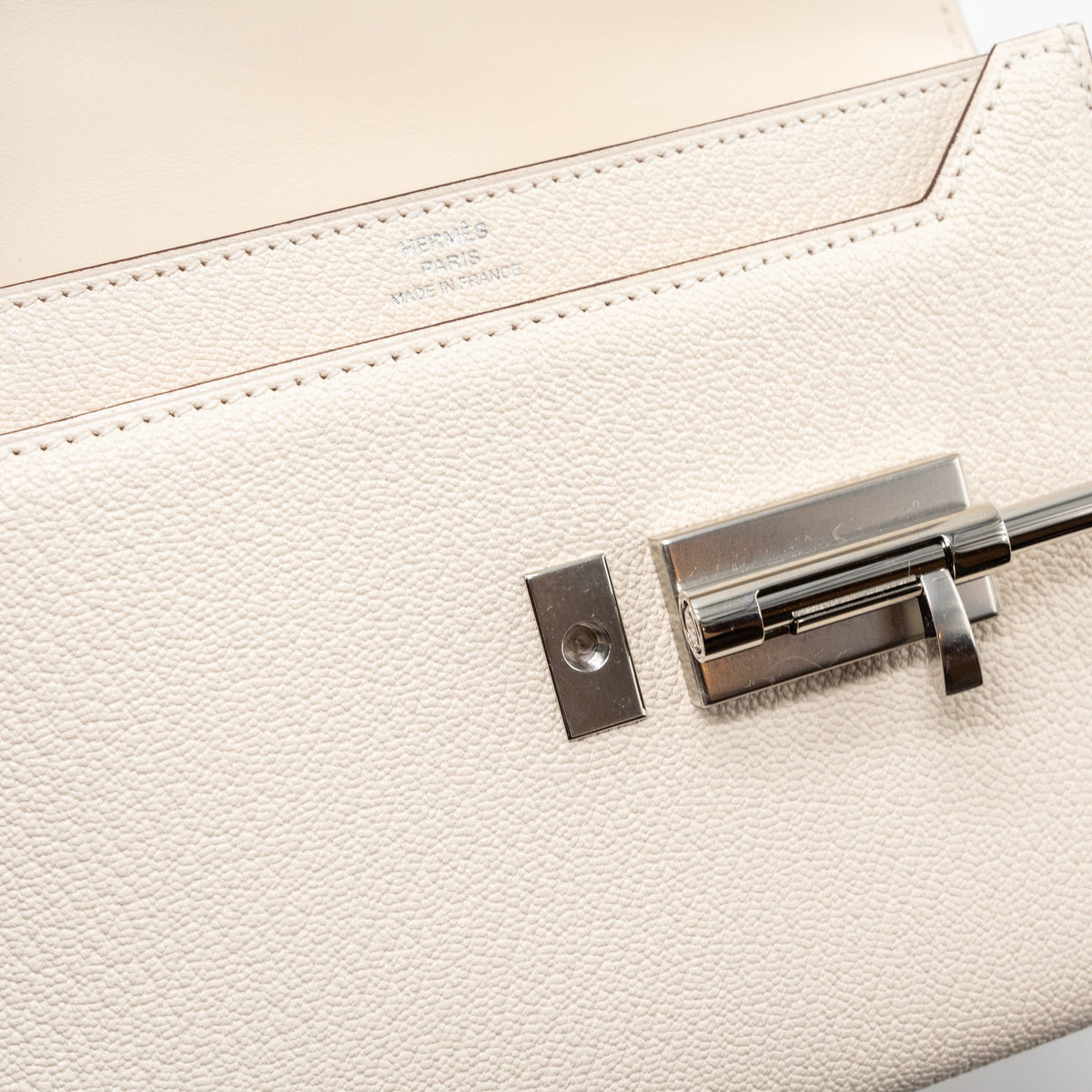 Hermes Mini Verrou chevre mysore nata / multicolor strap SHW