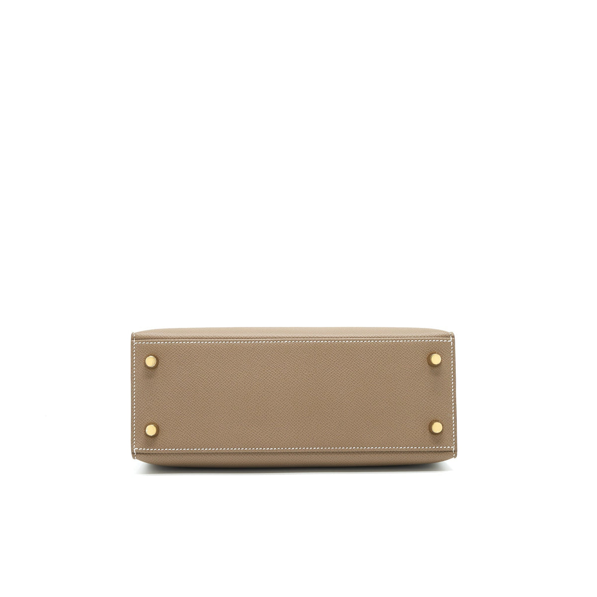 HERMES KELLY 25 SELLIER ETOUPE EPSOM LEATHER GHW