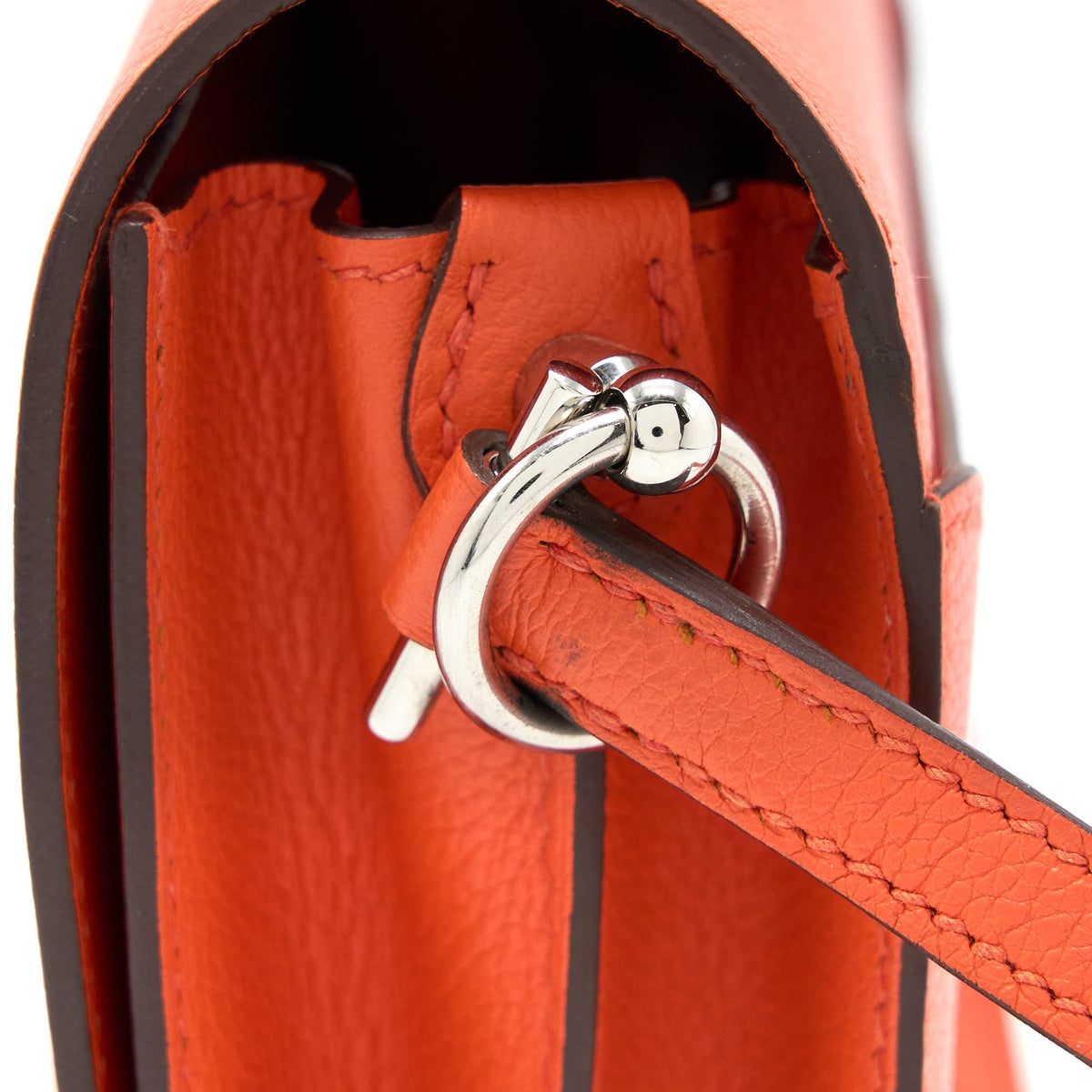 Hermes Mini Roulis Evercolor 9T Capucine SHW