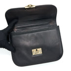 VALENTINO SMALL ROCKSTUD CROSSBODY BAG WITH CHAIN BLACK LGHW