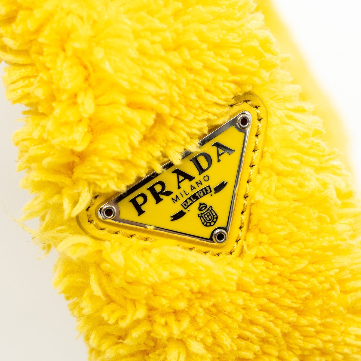 PRADA RE-EDITION 2000 TERRY MINI BAG YELLOW SHW