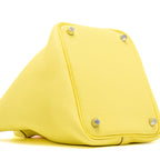 Hermes picotin 18 lock bag clemence / swift limoncello / orange SHW