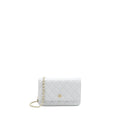 CHANEL CLASSIC WALLET ON CHAIN CAVIAR LIGHT GREY LGHW (MICROCHIP)