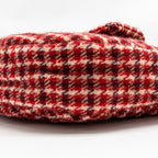 Chanel 24n Grand Sac Hobo Bag Houndstooth Tweed Red GHW (microchip)