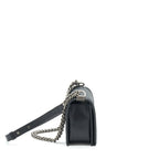 CHANEL MEDIUM BOY BAG CAVIAR BLACK WITH RUTHENIUM SLIVER HARDWARE