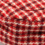 Chanel 24n Grand Sac Hobo Bag Houndstooth Tweed Red GHW (microchip)