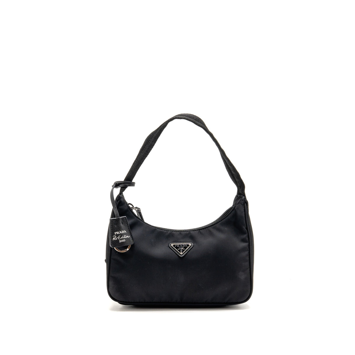 Prada Re-Edition 2000 Re-Nylon Mini Bag Black SHW