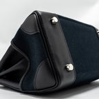 HERMES BIRKIN 25 CARGO CANVAS TOILE GEOLAND / SWIFT BLACK SHW