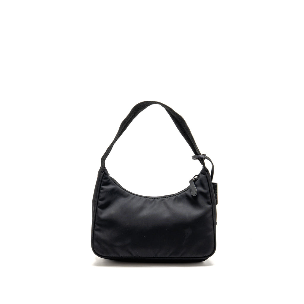 Prada Re-Edition 2000 Re-Nylon Mini Bag Black SHW