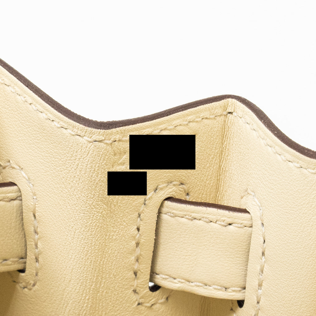 Hermes Kelly 28 Sellier Toile H/Swift Ecru-Amande/Nata SHW
