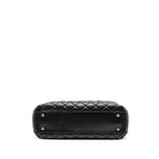 Chanel city shopping tote quilted caviar calfskin black ruthenium silver hardware