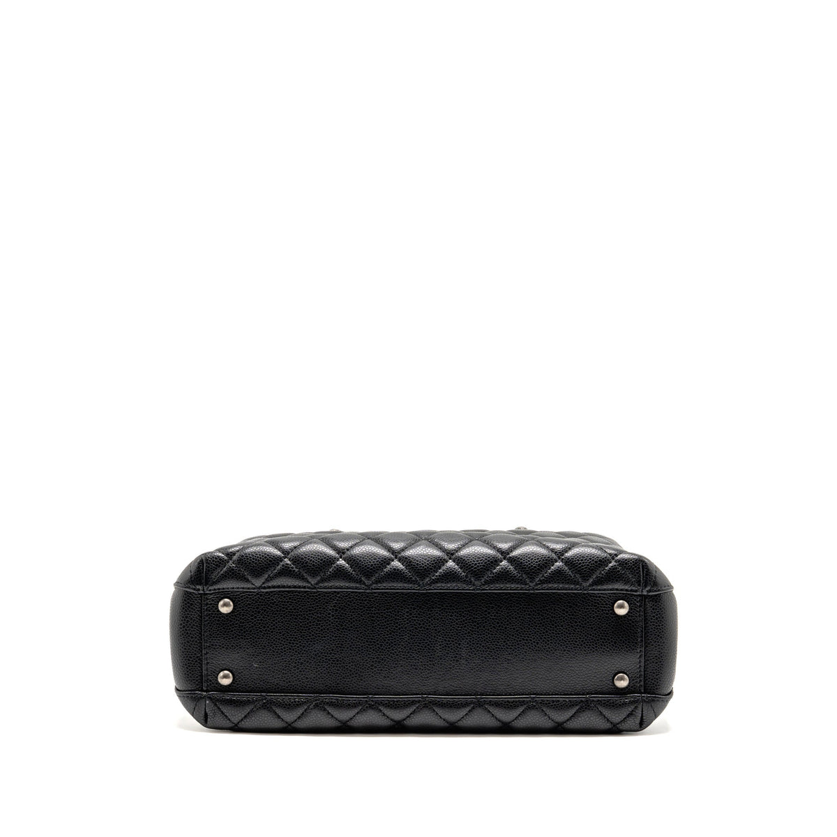 Chanel city shopping tote quilted caviar calfskin black ruthenium silver hardware