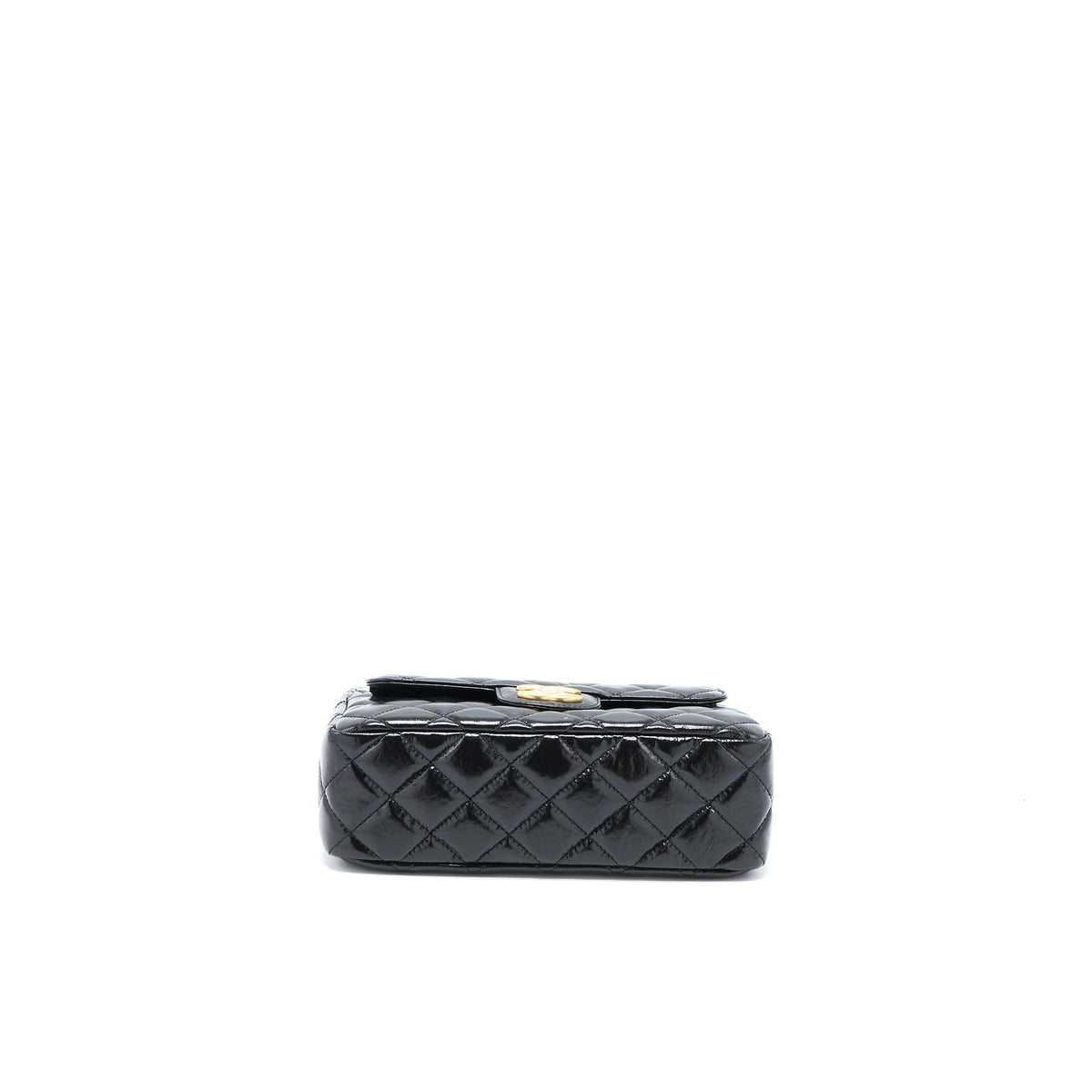 CHANEL 23C HOBO BAG SHINY CALFSKIN BLACK BRUSHED GHW (MICROCHIP)