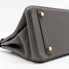 HERMES BIRKIN 25 TOGO GRIS ETAIN GHW