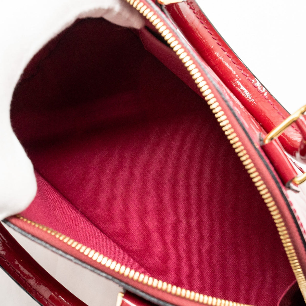 LOUIS VUITTON ALMA BB PATENT INDIAN ROSE GHW