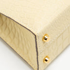 Hermes Mini Kelly II Alligator MIssissippiensis Matt Y1 Vanille GHW