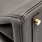 HERMES BIRKIN 25 TOGO GRIS ETAIN GHW