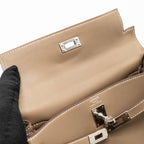 Hermes Kelly 25 swift Etoupe SHW
