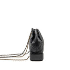 Chanel Gabrielle Backpack Aged Calfskin BLACK Multicolour Hardware