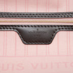 LOUIS VUITTON NEVERFULL MM DAMIER EBENE CANVAS / ROSE BALLERINE