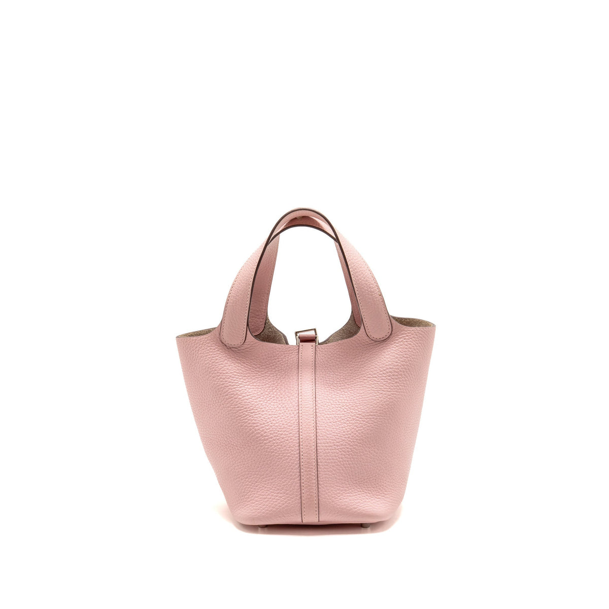 Hermes Picotin 18 Lock Bag Clemence Rose Sakura SHW