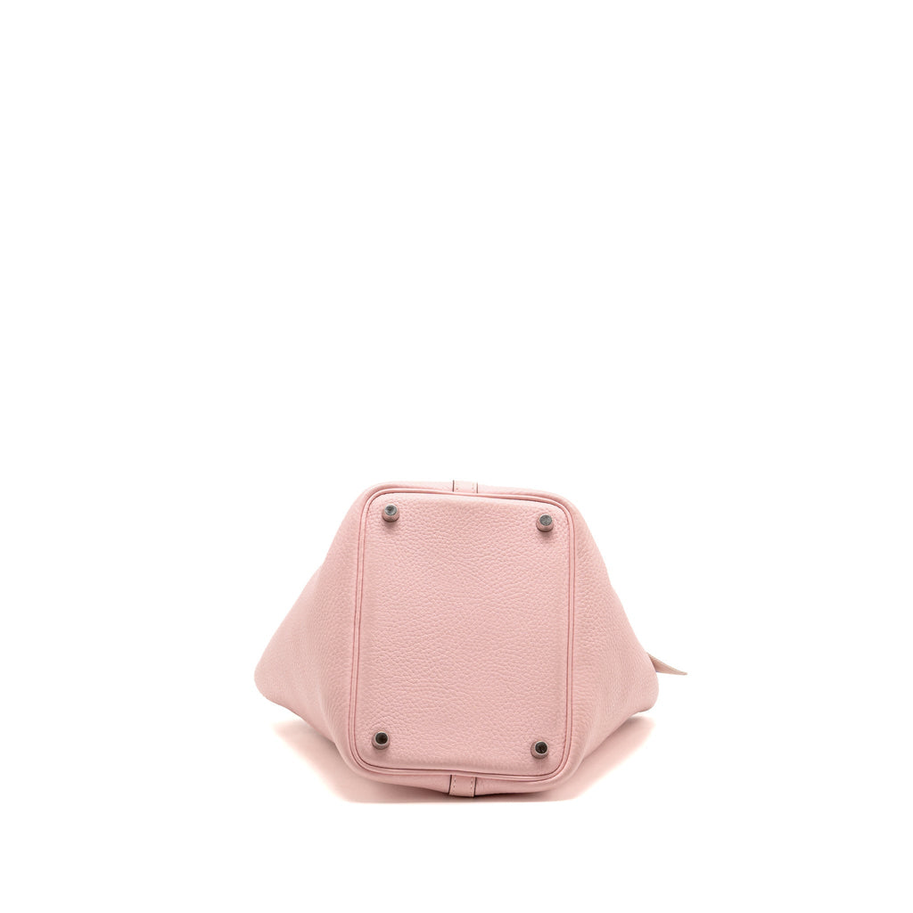 Hermes Picotin 18 Lock Bag Clemence Rose Sakura SHW