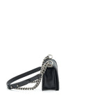 CHANEL SMALL BOY CALFSKIN BLACK RUTHENIUM SLIVER HARDWARE